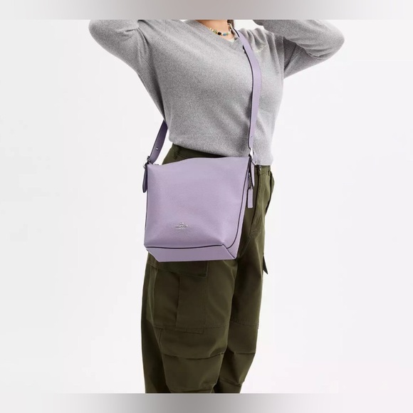 Coach Val Tan Leather Duffle  Crossbody Bag - Picture 10 of 10